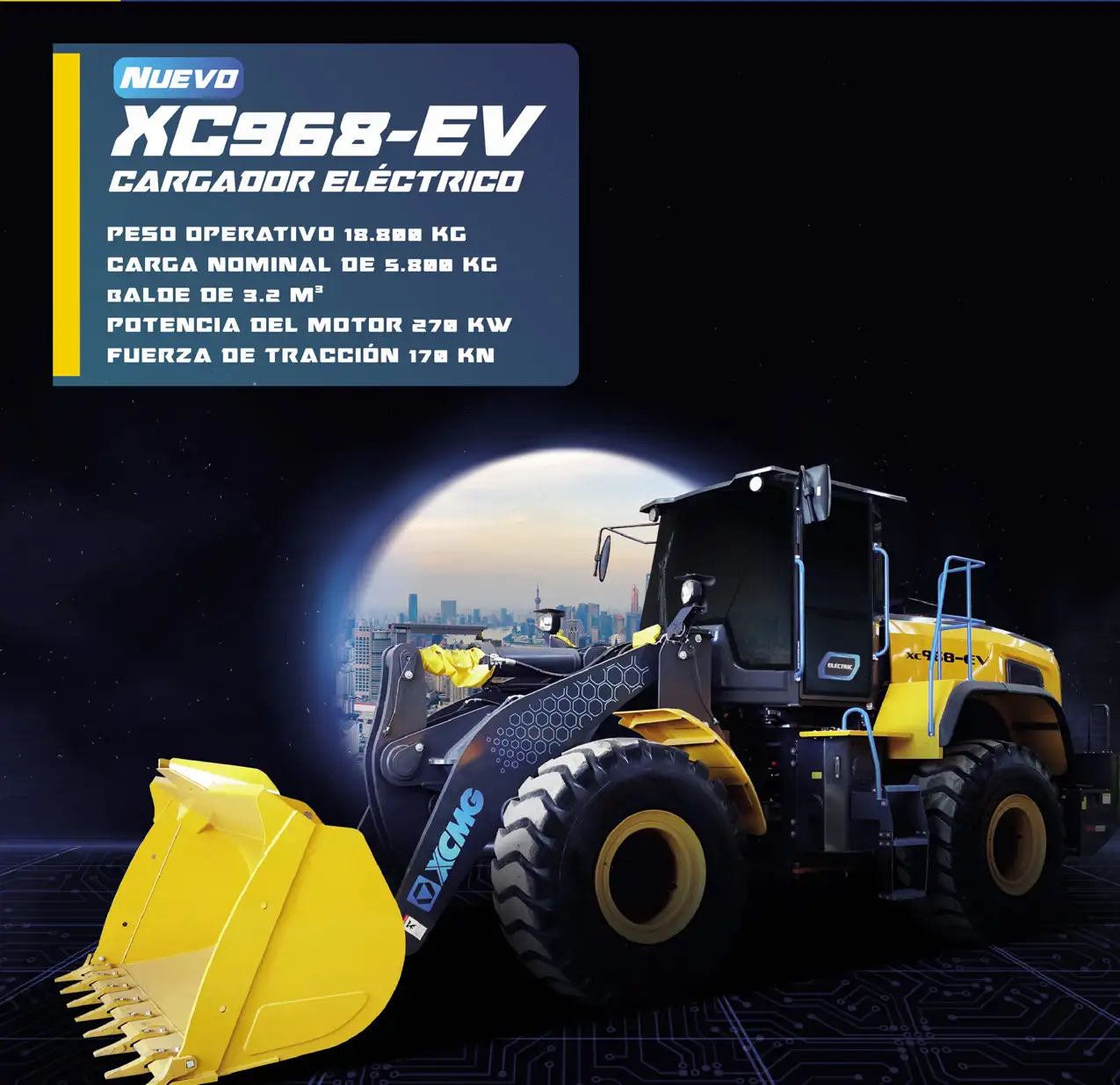 Cargador frontal XC968-EV